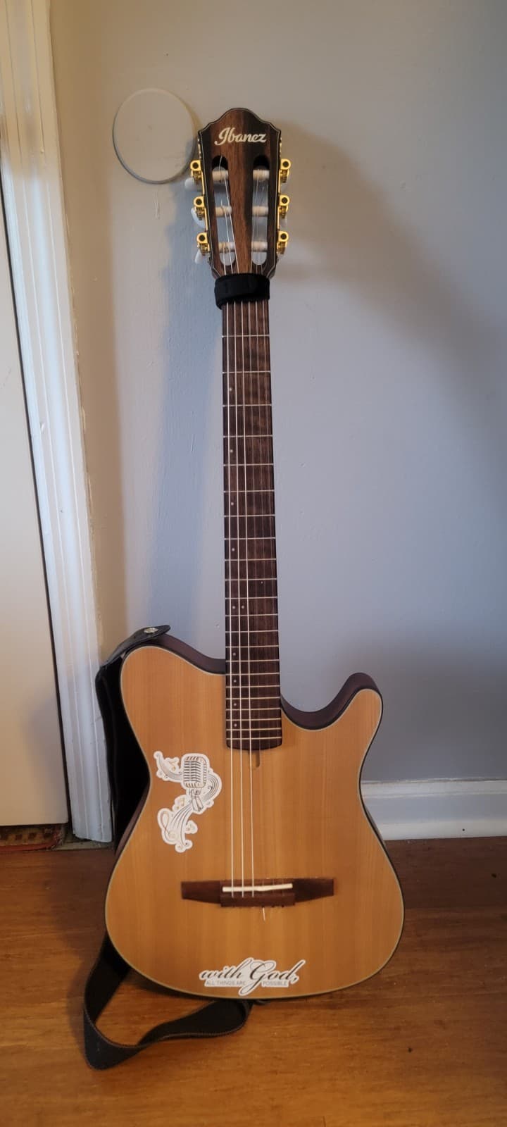 Ibanez FRH10N Natural Flat Nylon string guitar