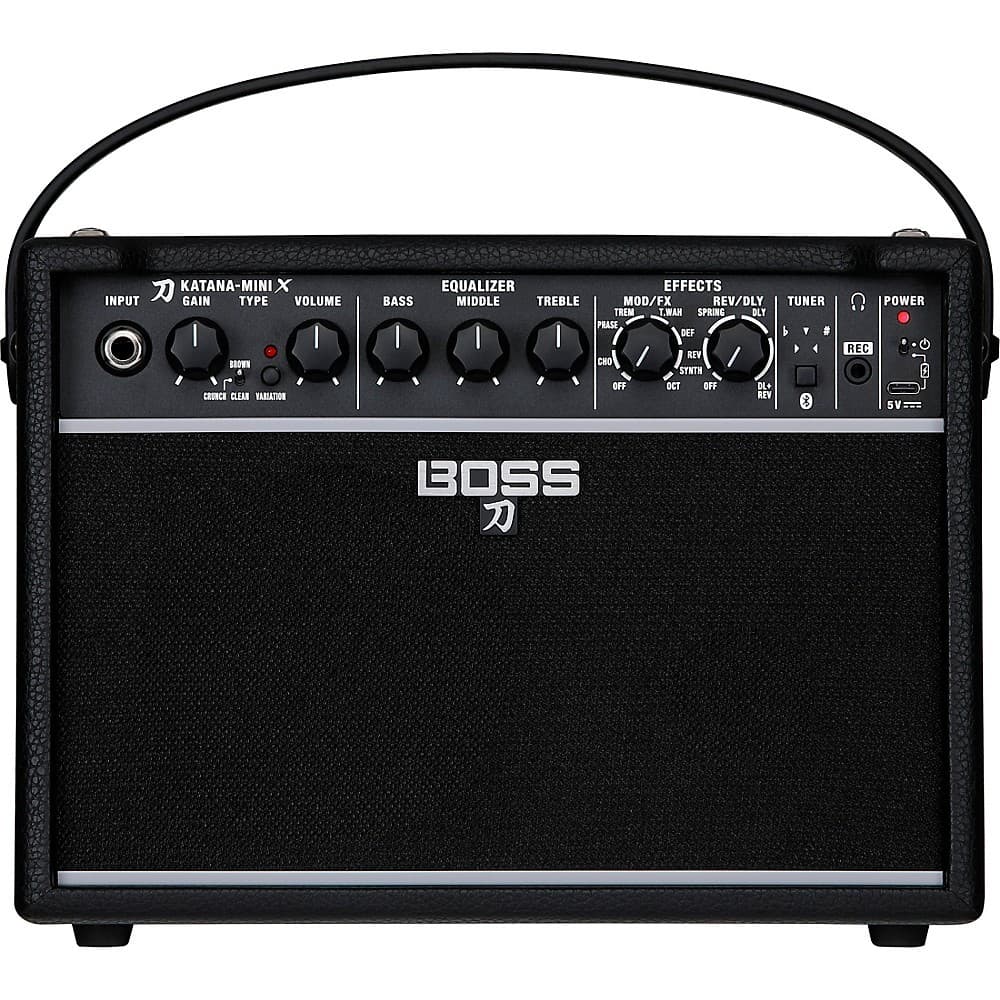 BOSS Katana Mini X 10W 1x5 Battery-Powered Guitar Combo Amp Black LN
