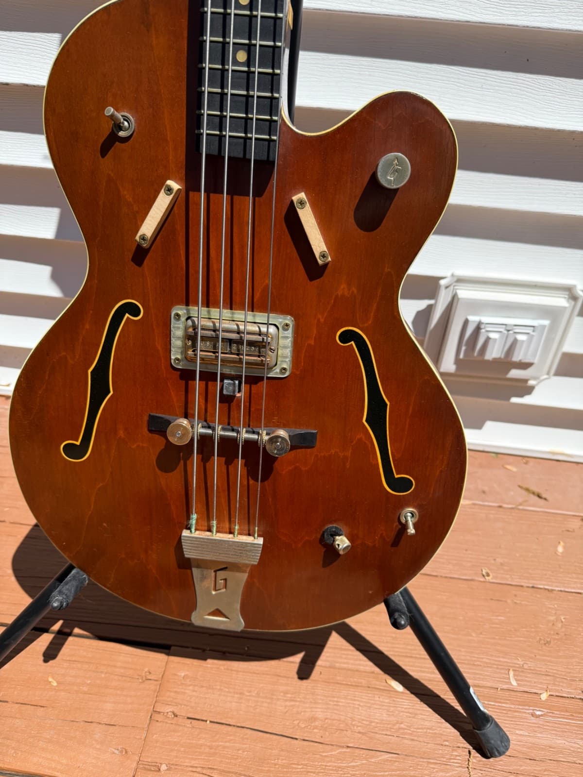 Vintage Gretsch Bass Guitar w/ Original Gretsch Case and Key