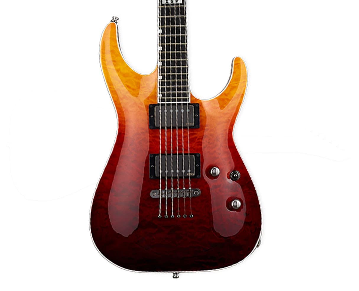 ESP E-II Horizon NT-II Electric Guitar - Tiger Eye Amber Fade - B-Stock