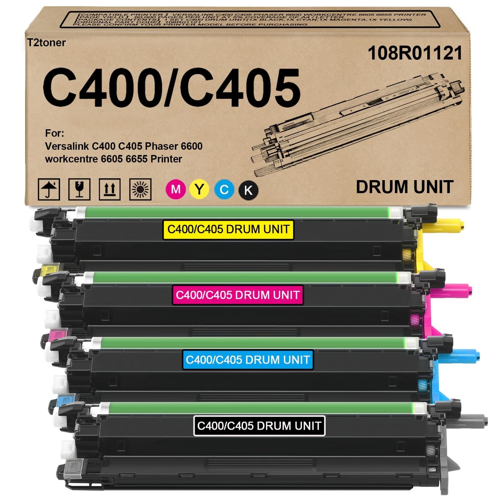 Versalink C400/C405 Drum Cartridge Kit (4 - Pack) - Replacement for XER 108R0...