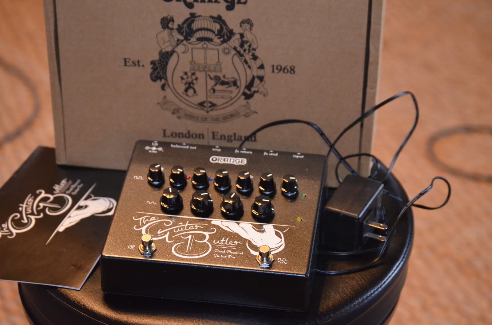 Orange Amplifiers Guitar Butler amp in a box eq dirt clean channel footswitch a