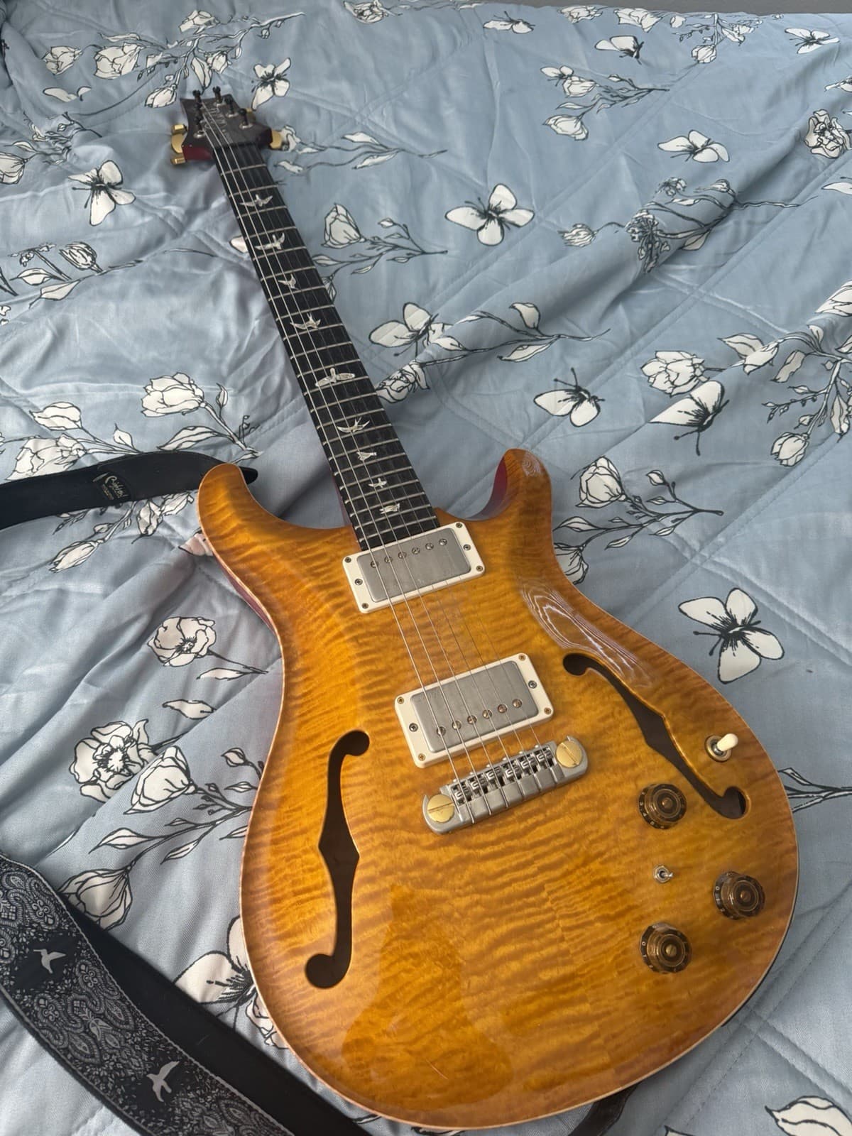 PRS Hollowbody II Piezo 2022 Ten Top with case McCarty Sunburst