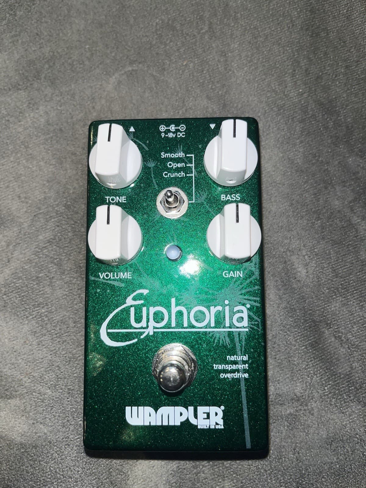 Wampler Euphoria V2 Natural Transparent Overdrive Guitar Effects Pedal