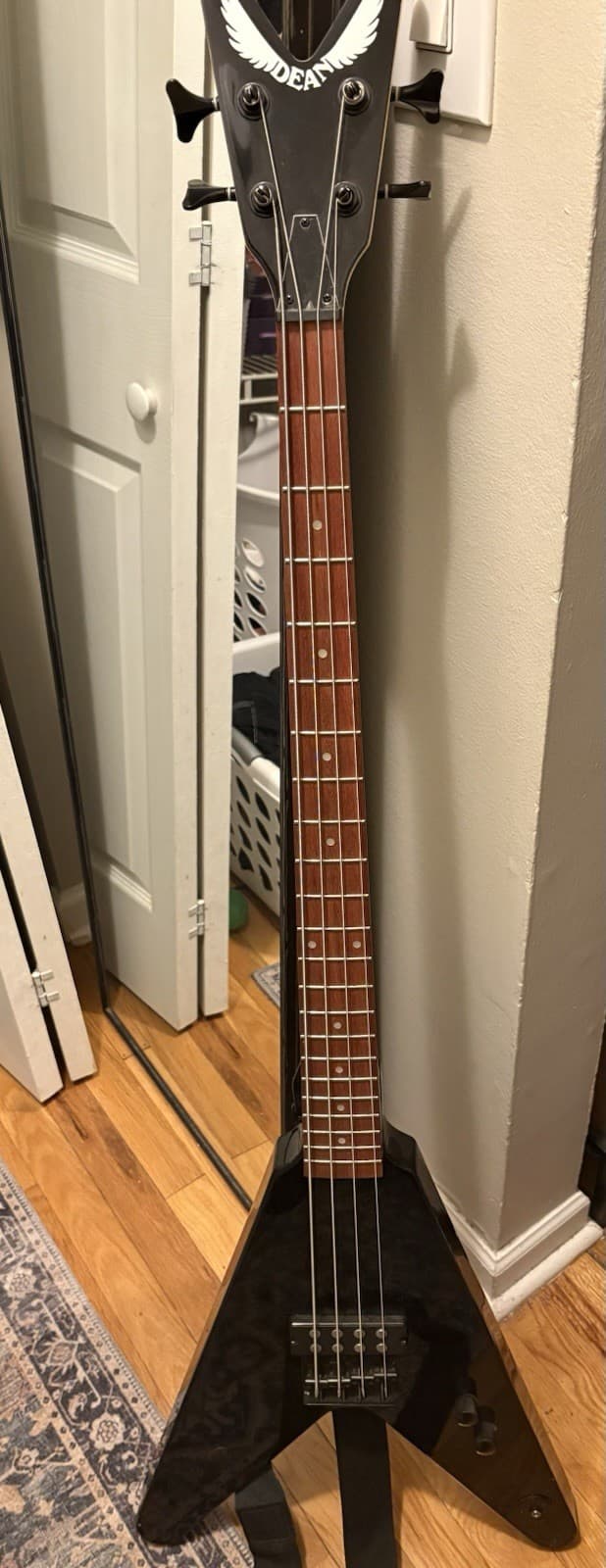 Dean Metalman Flying V Electric Bass Guitar