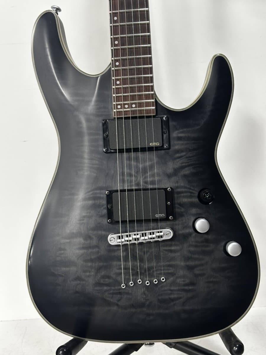 SCHECTER C-1 PLATINUM - SEE-THRU BLACK SATIN (P03057652)