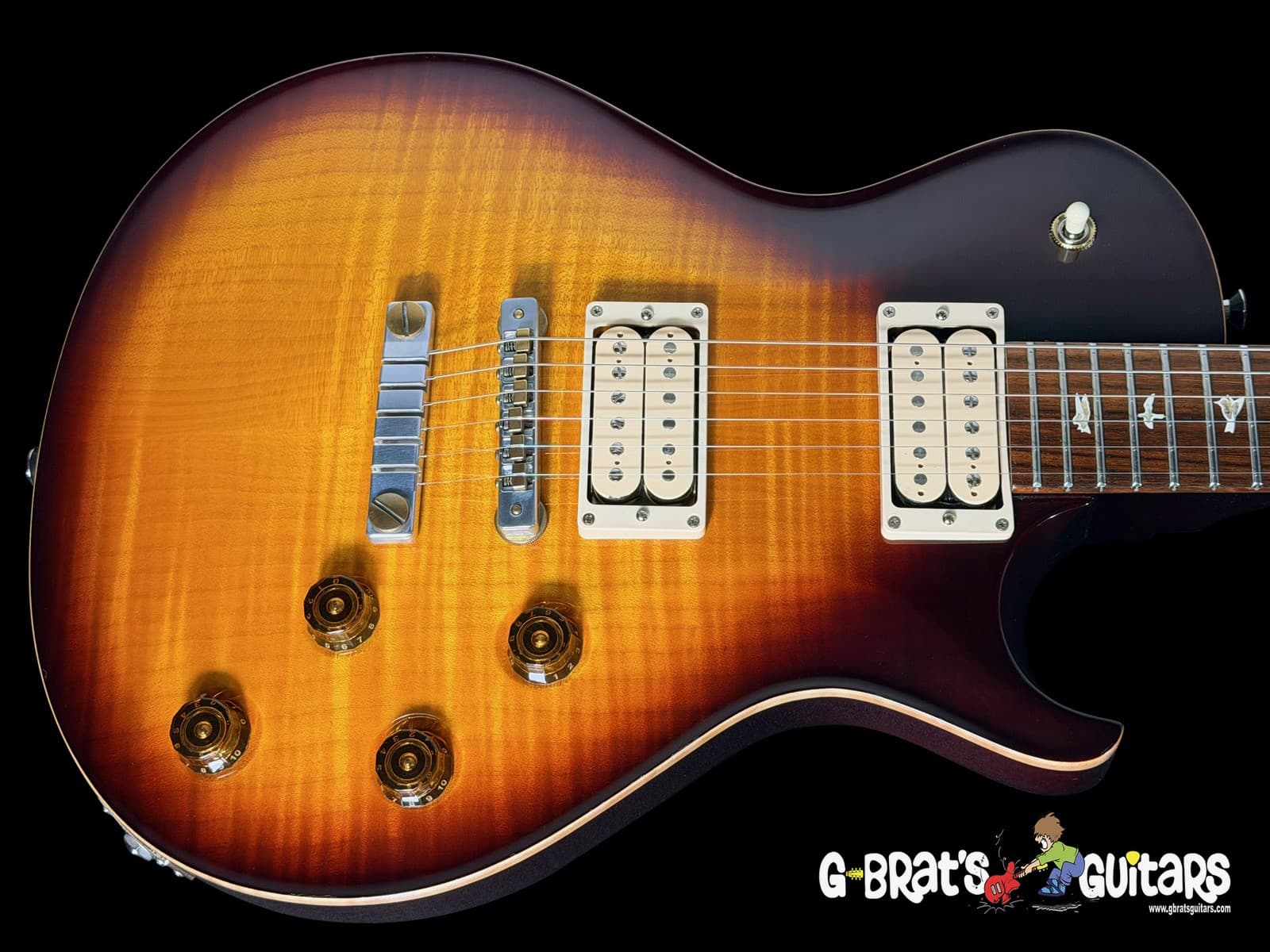 2013 PAUL REED SMITH PRS SC245 SINGLECUT FLAME TOP w GIBSON CUSTOMBUCKERS