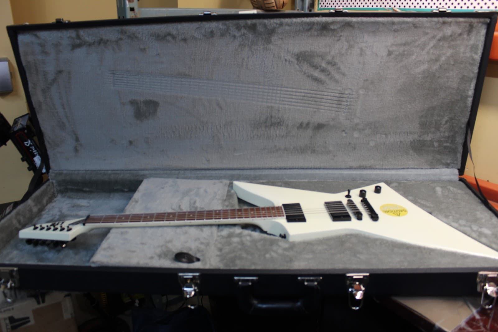 ESP LTD EX-200 Solidbody Electric Guitar - Olympic White USED W/Hardcase
