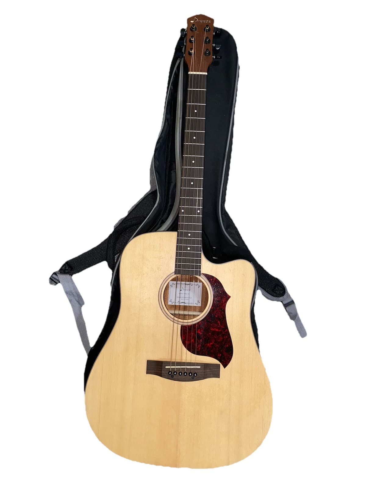 Acoustic Guitar - Donner DAG-1C Dreadnought Natural Right-Handed w/Gig Bag