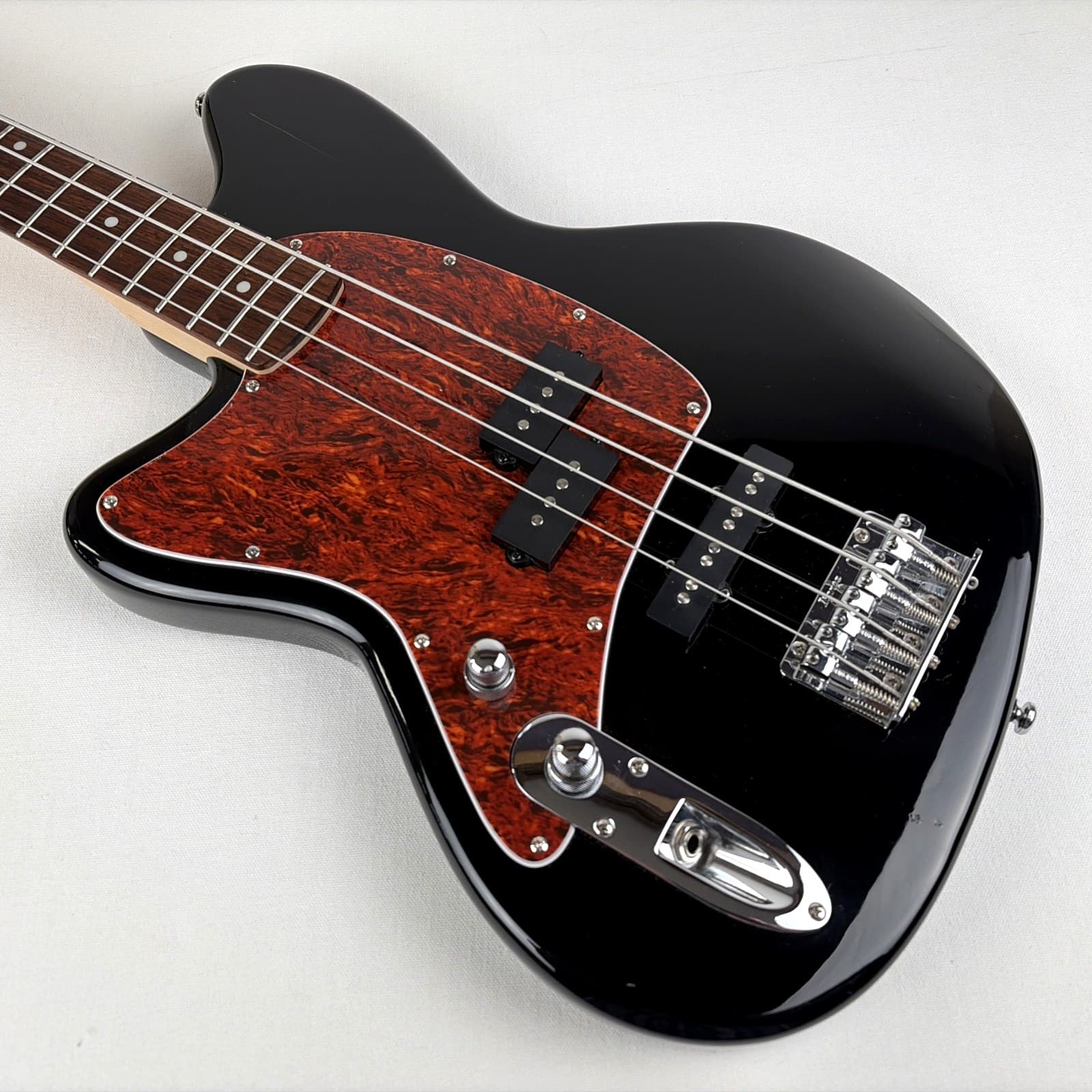Left Handed Ibanez Tallman TMB100L Black Electric Bass Guitar