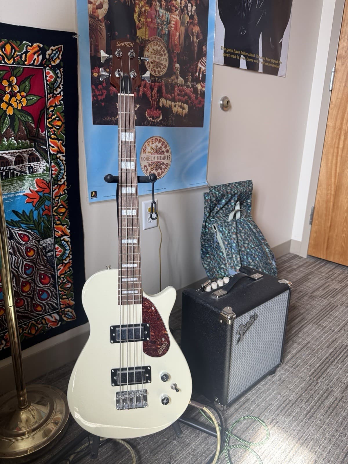 Gretsch Streamliner Jet Club Bass Single-Cut, Laurel Fingerboard, Vintage White