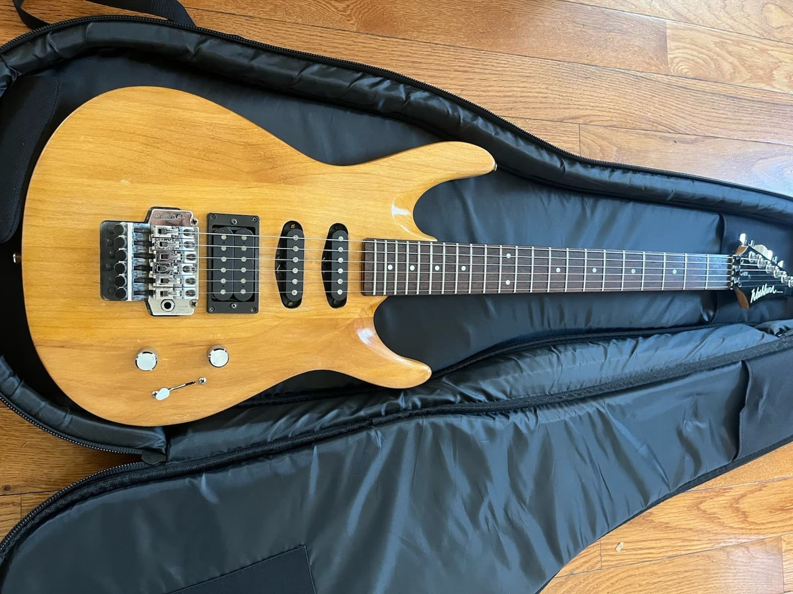 Washburn KC-40v Chicago Series 1990 Electric Guitar - HSS - Vintage - Natural