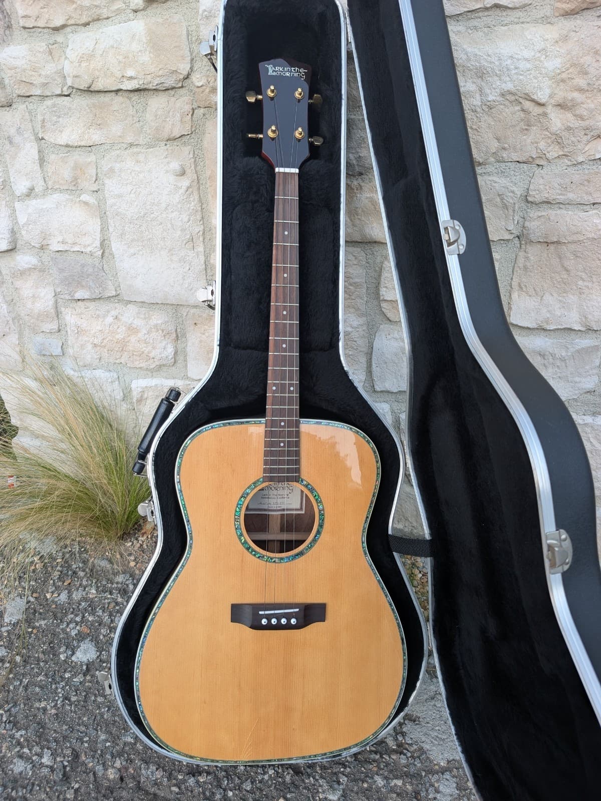 Lark in the Morning LTG-100 Acoustic Tenor Guitar 4-String w/ Hard Case – Abalon