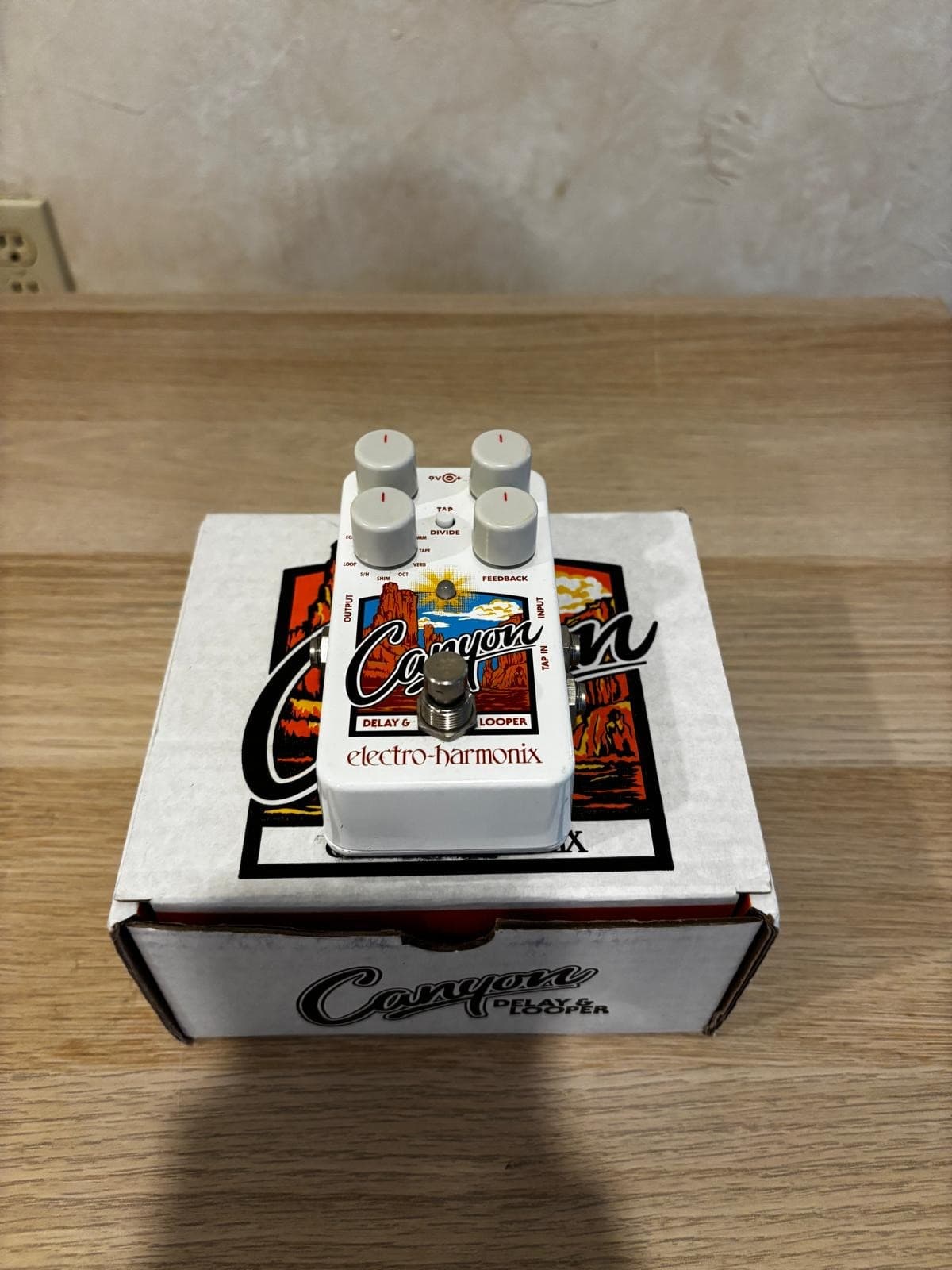 Electro-Harmonix Canyon Delay and Looper Guitar Pedal - White