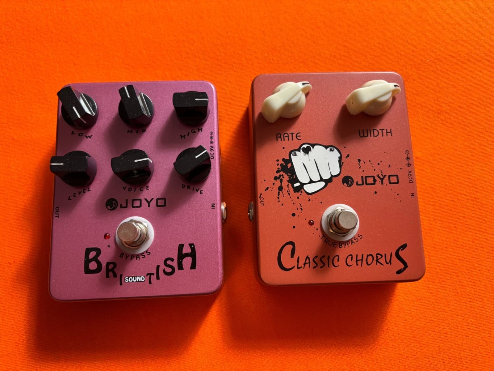 JOYO JF-16 British + Classic Chorus Marshall Amp Simulator Guitar Effect Pedal