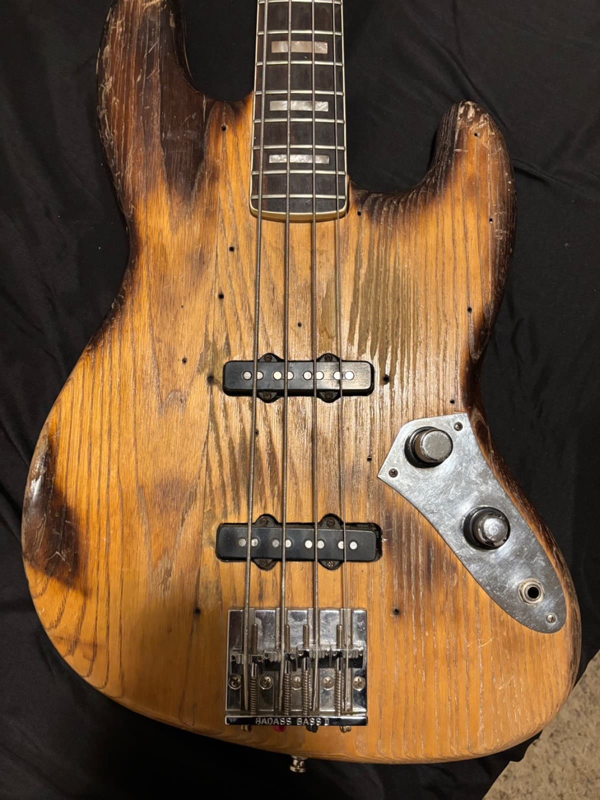 Fender American Professional II Jazz Bass Electric Guitar - Maple/Roasted Pine