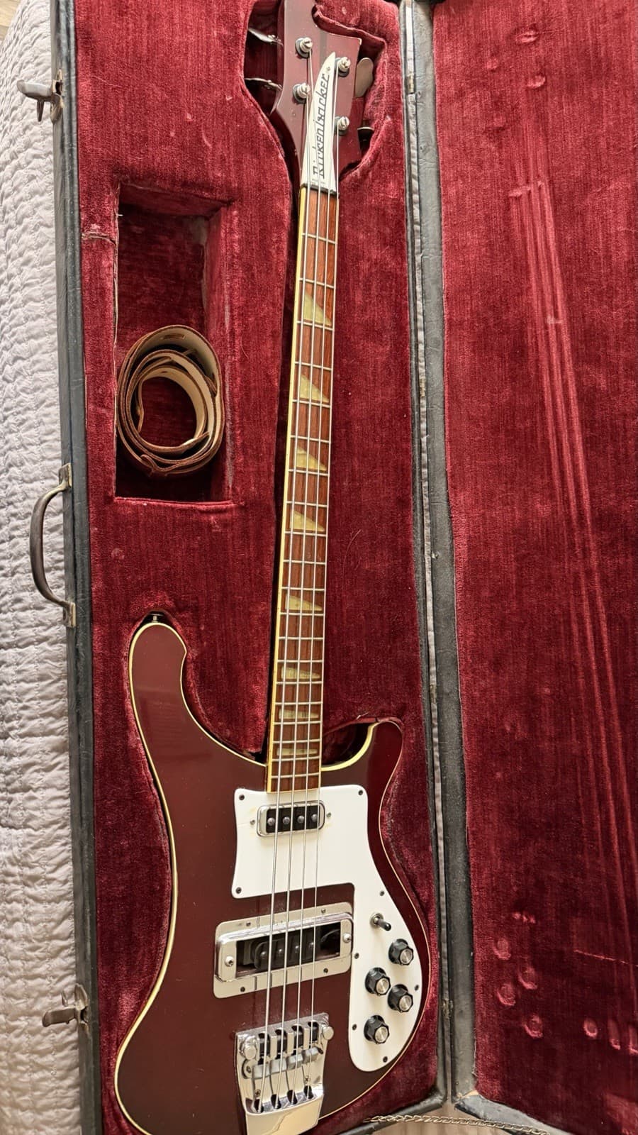 Rickenbacker 4001 4-String Electric Bass Guitar Brown Maple w/ Hard Case