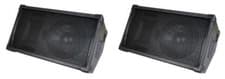 NEW (2) 12" PA Floor monitor Stage Speakers Live Band Sound Pro Audio 8ohm PAIR
