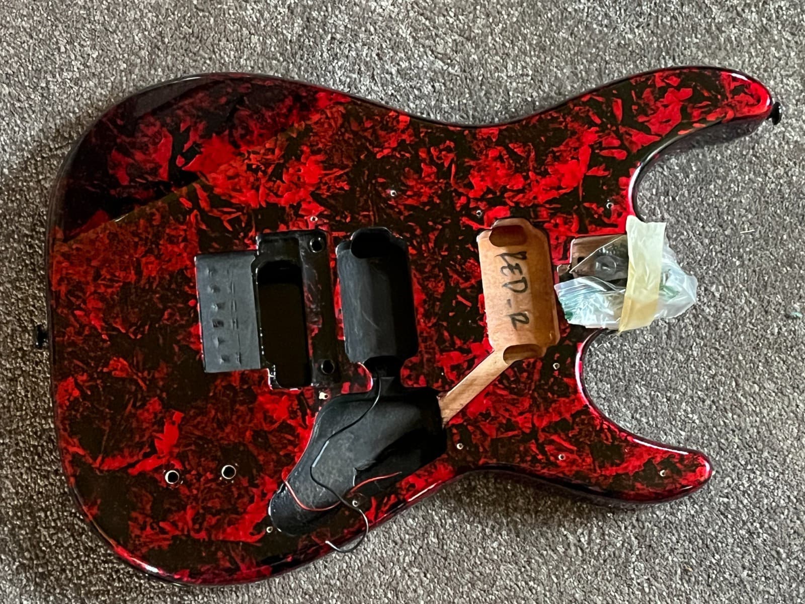 Schecter Sun Valley Super Shredder FR S guitar body red black