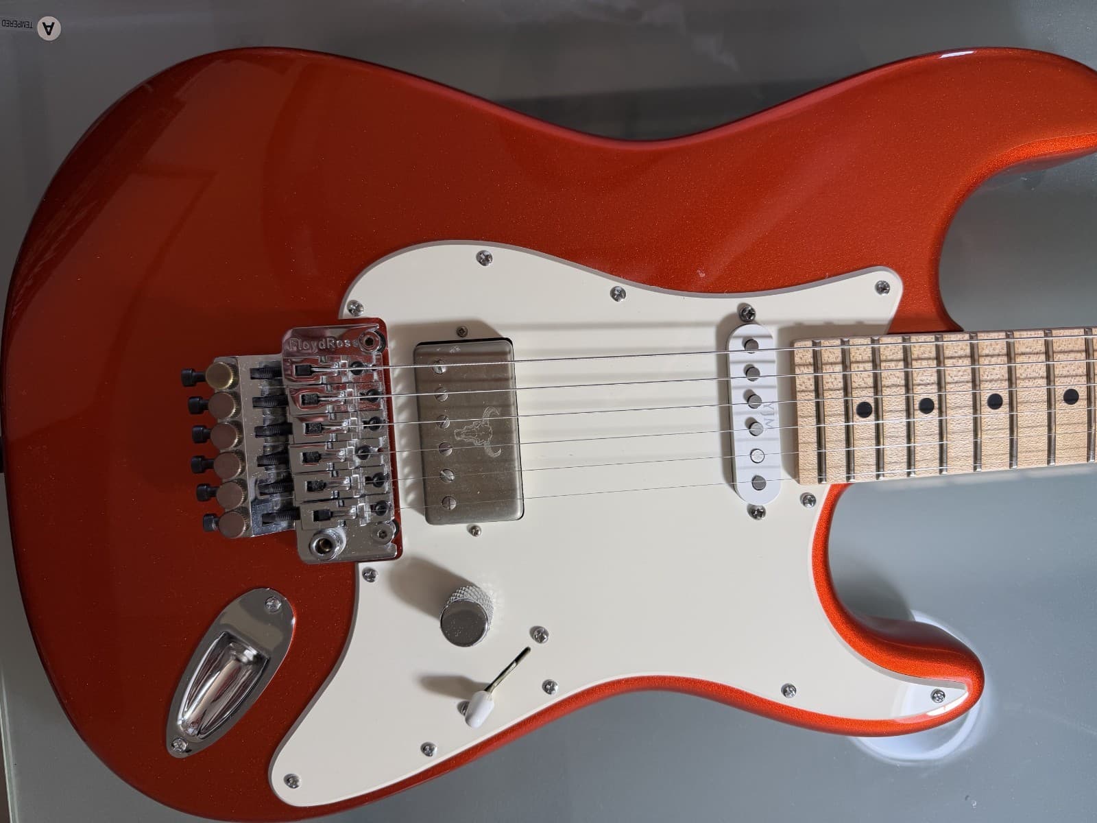 CHARVEL USA SO-CAL CANDY TANGERINE ELECTRIC GUITAR WITH UPGRADES.