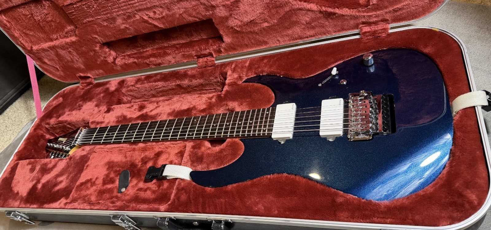 Ibanez Prestige RG1527RB MIJ 7 String w/ EMG Pickups, Floyd Rose Pro, Gotoh Lock