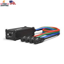 Lyxpro XLR 3 Feet Audio Snake 4 Channel 3 Pin Multi Network Breakout for Stage a