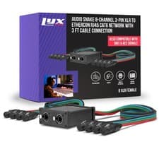 8-Channel Female XLR Audio Snake for Stage Sound, Studio, and Lighting, Multi...