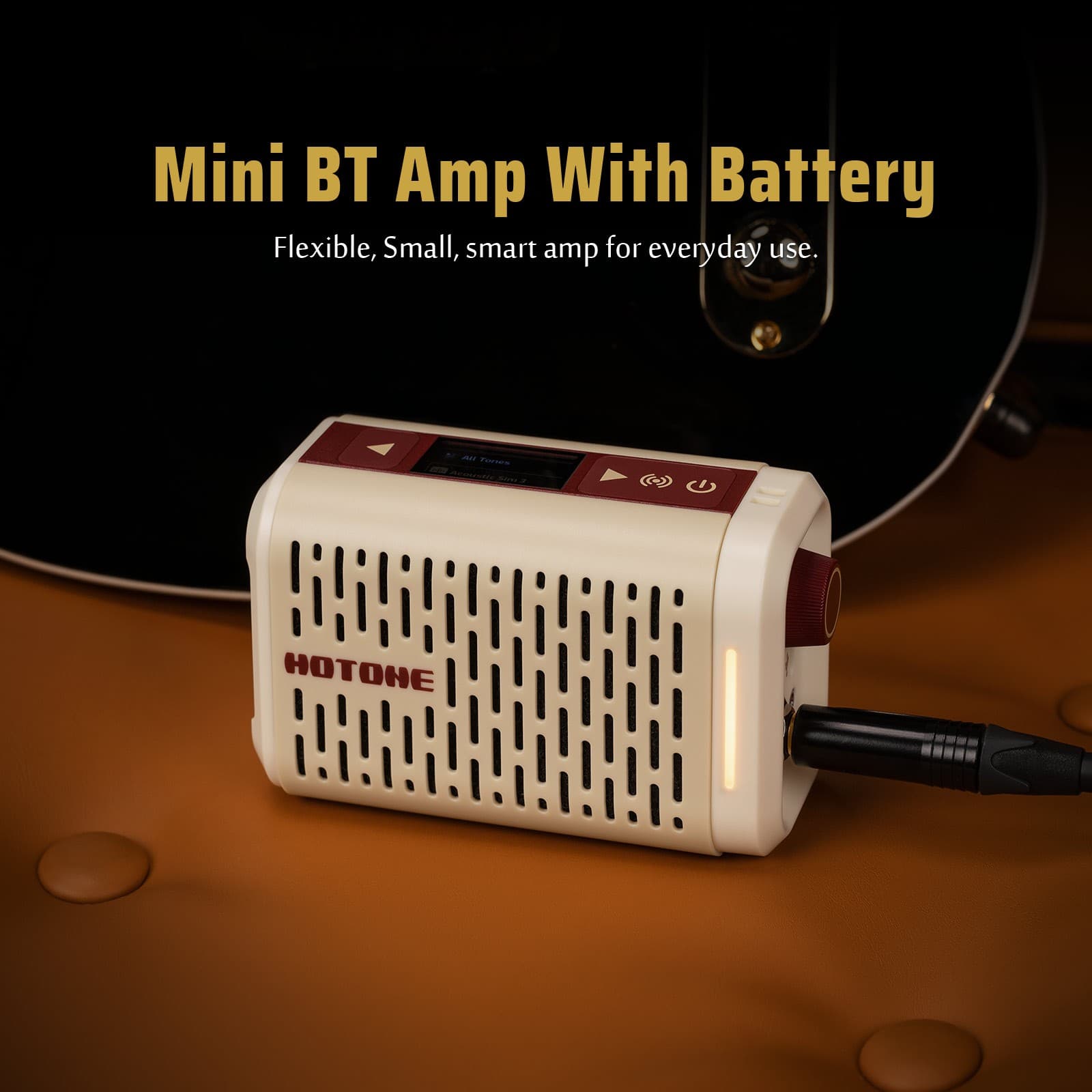Hotone Multifunctional Modern Mini Modeling Amplifier BT Guitar Bass IR Cabinets