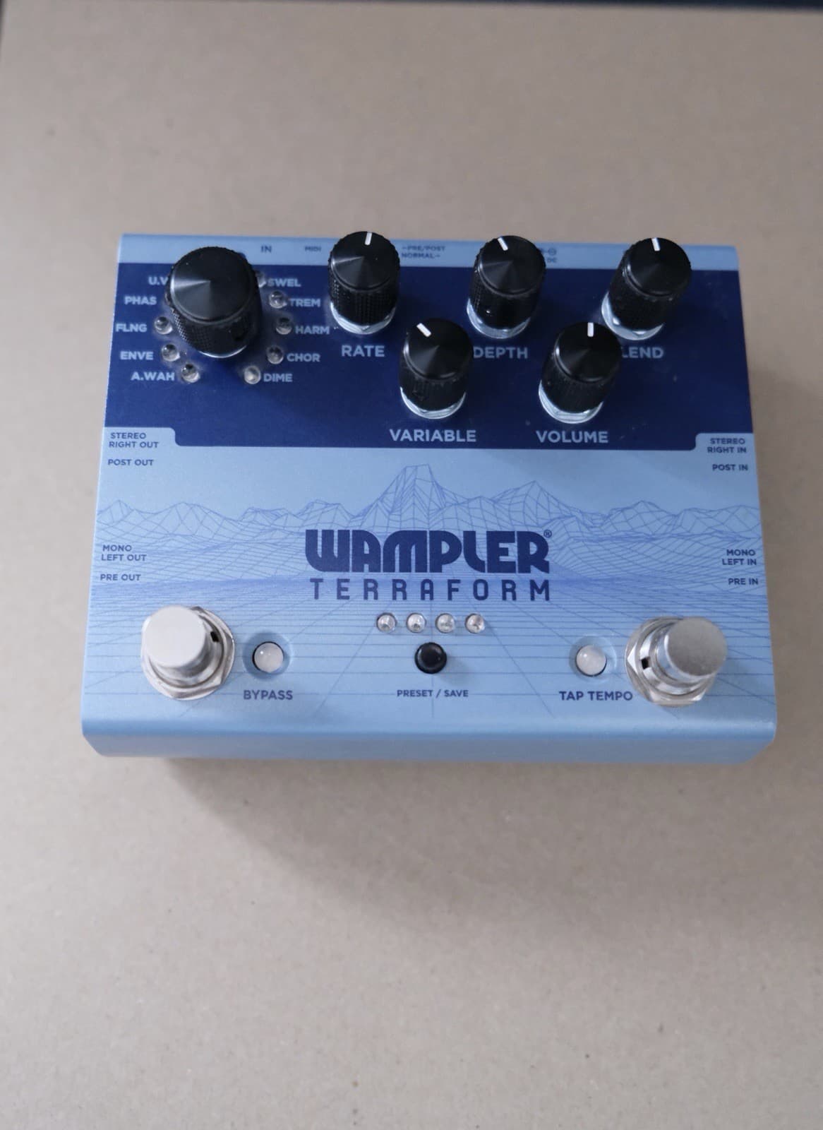 Wampler Terraform Multi-Effect Pedal For Guitar Or Bass