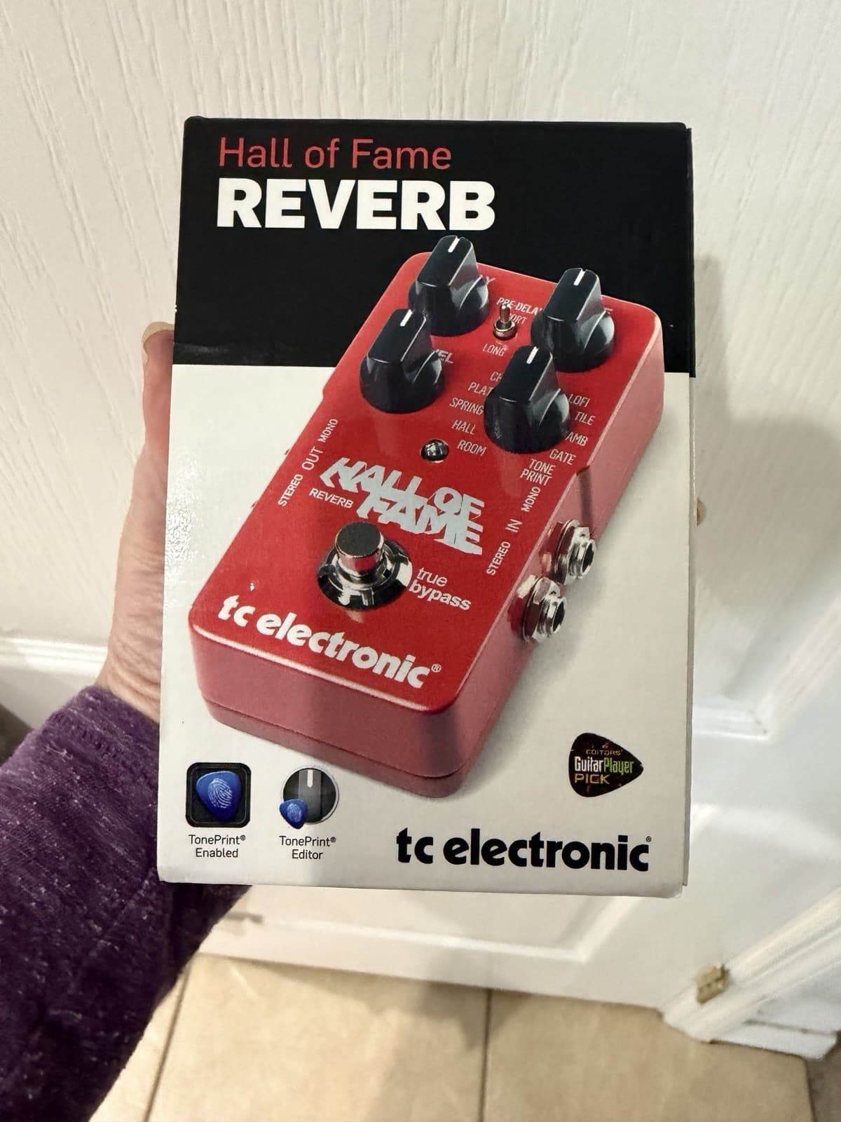 TC Electronic Hall of Fame Reverb Guitar Effect Pedal