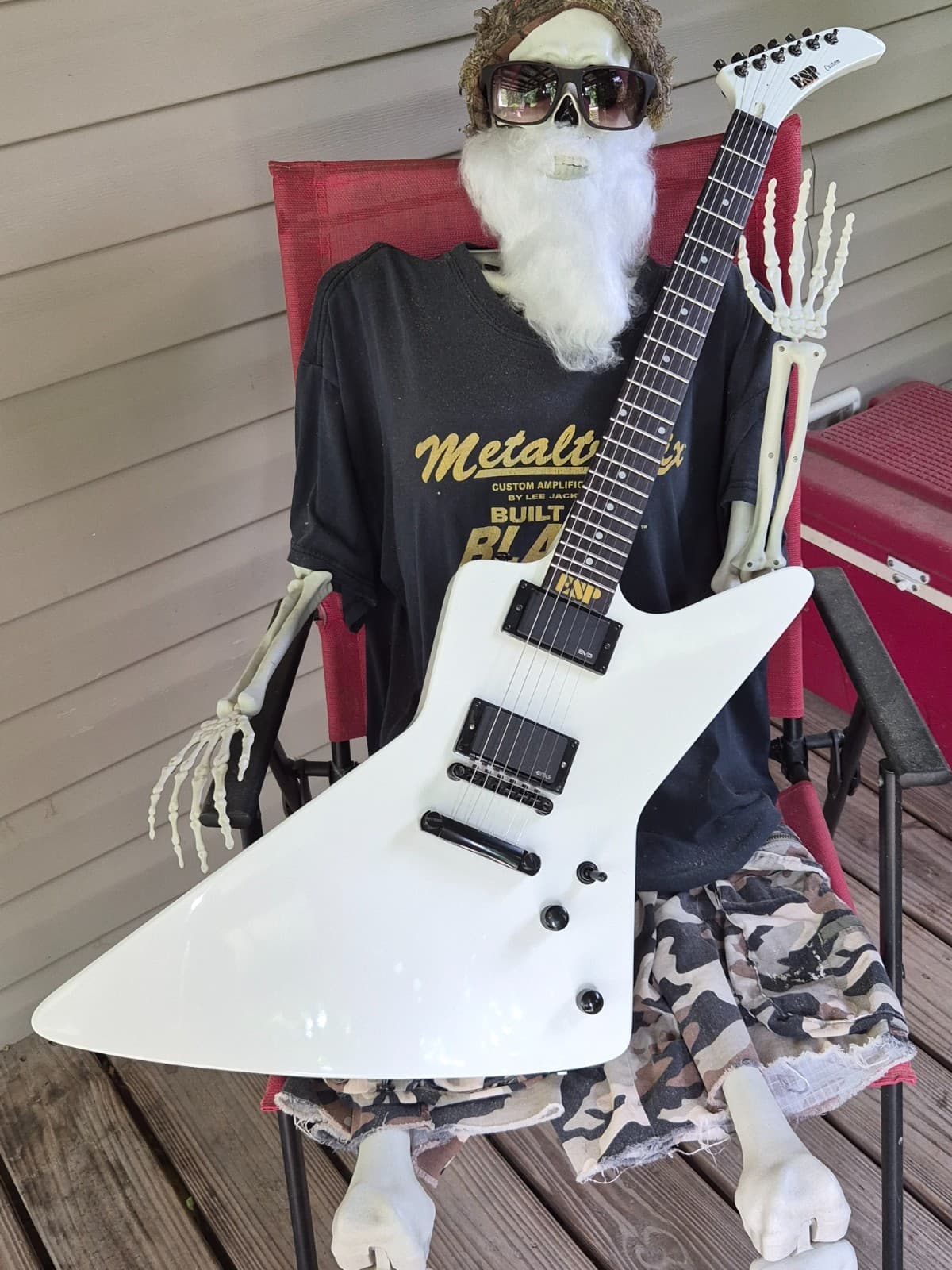 Explorer Electric Guitar Mahogany Body White Solid Body 6 String in Stock