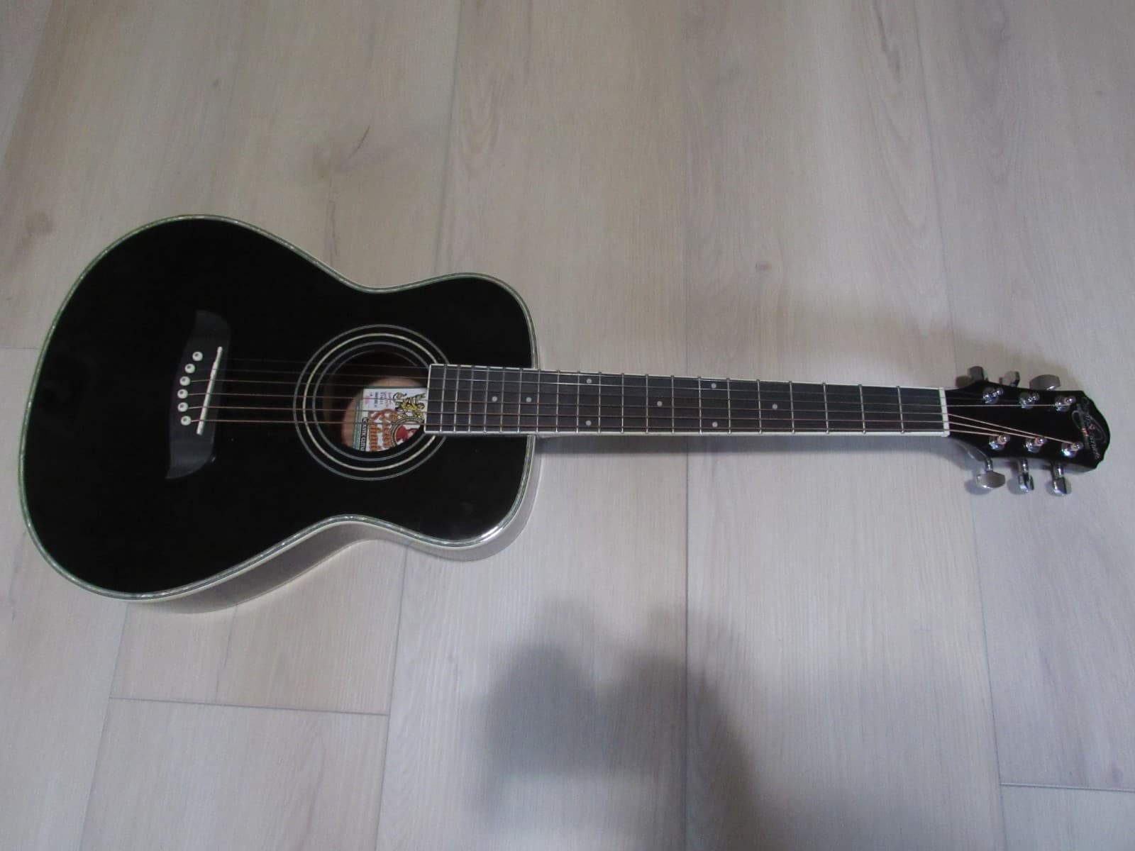 Oscar Schmidt OGHSBLH-A 1/2 Size Steel String Acoustic Guitar