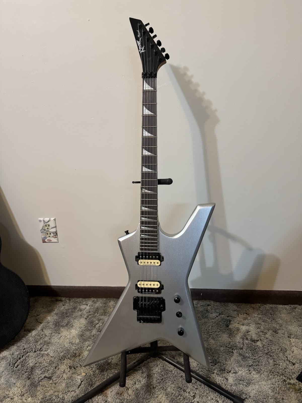 Electric Guitar Solid Silver
