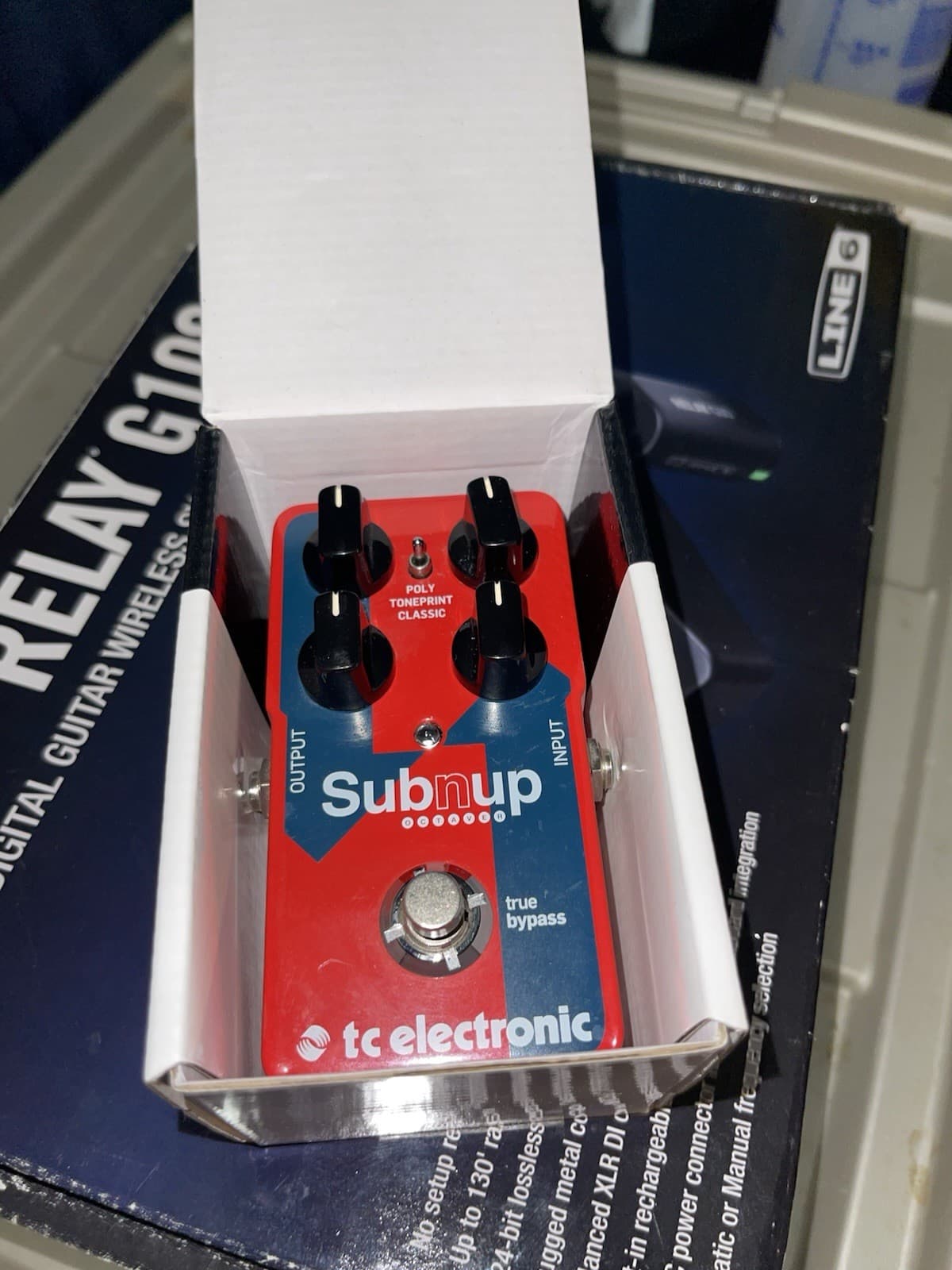 TC Electronic Sub 'N' Up Octaver Guitar Effect Pedal - Tested &Works - Fast Ship