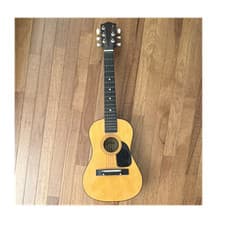 Parlor Acoustic Guitar 6-String Right-Handed Natural Wood Finish Black Pickguard