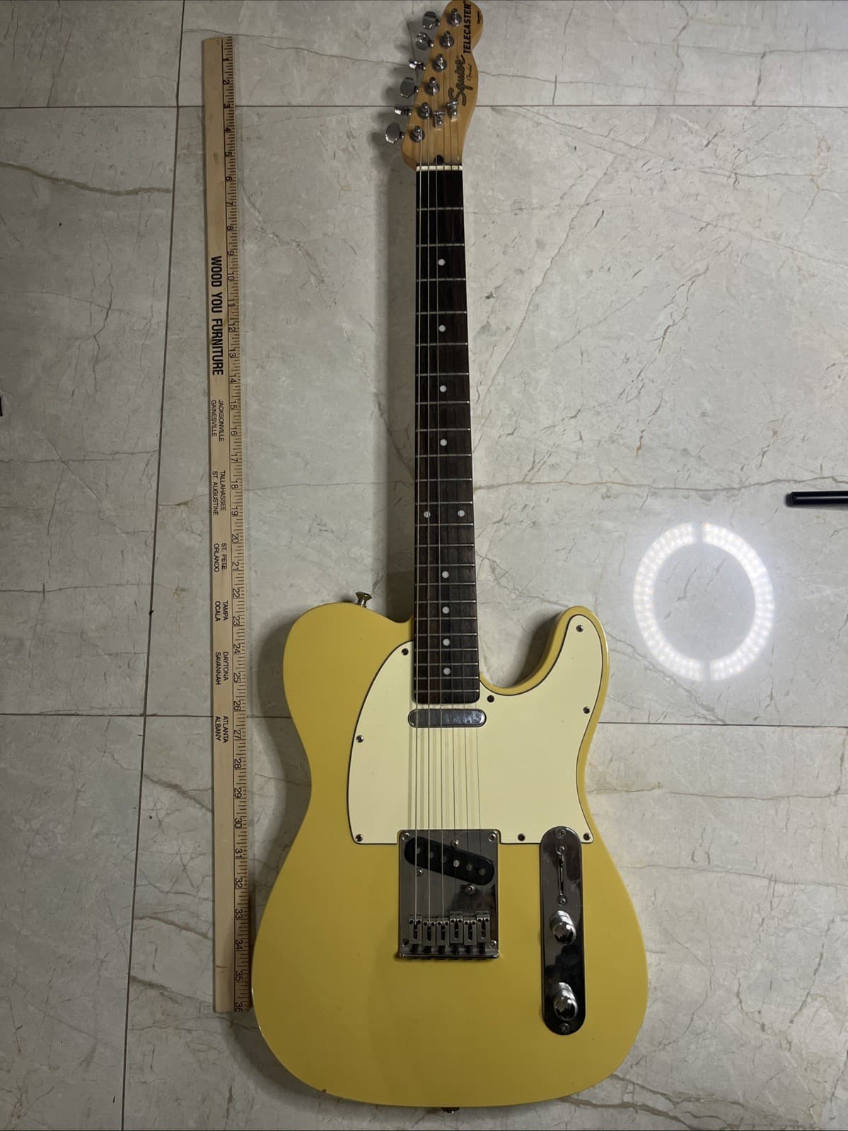 Squier Fender Telecaster Electirc Guitar Blonde Finish Used