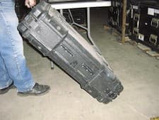 Rackmount 03U x24 ECS Legacy Wheels ShockMount Composite Equipment 19" Rack Case