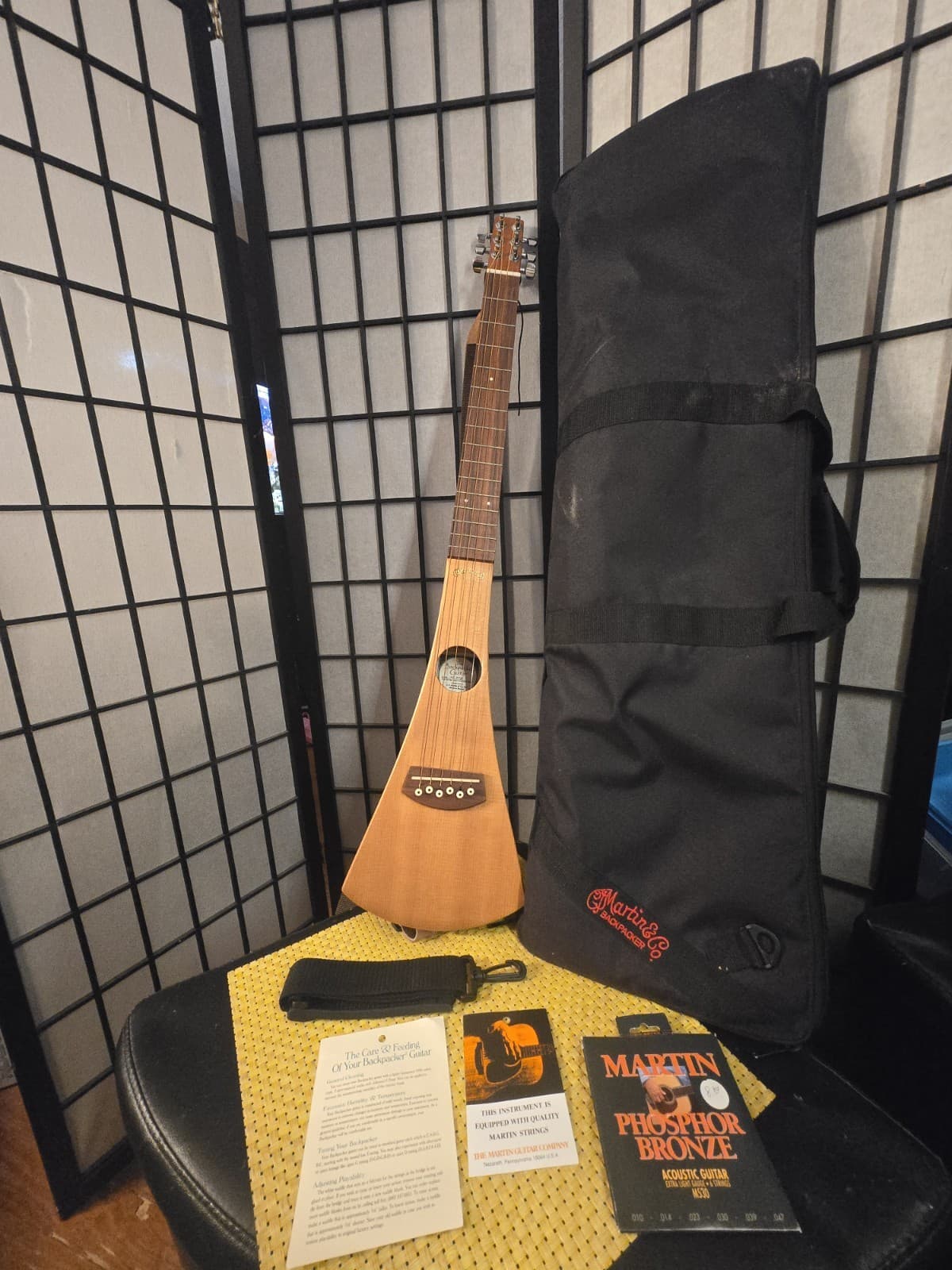 Martin The Backpacker Guitar Compact Travel Acoustic Guitar AND SOFT CASE