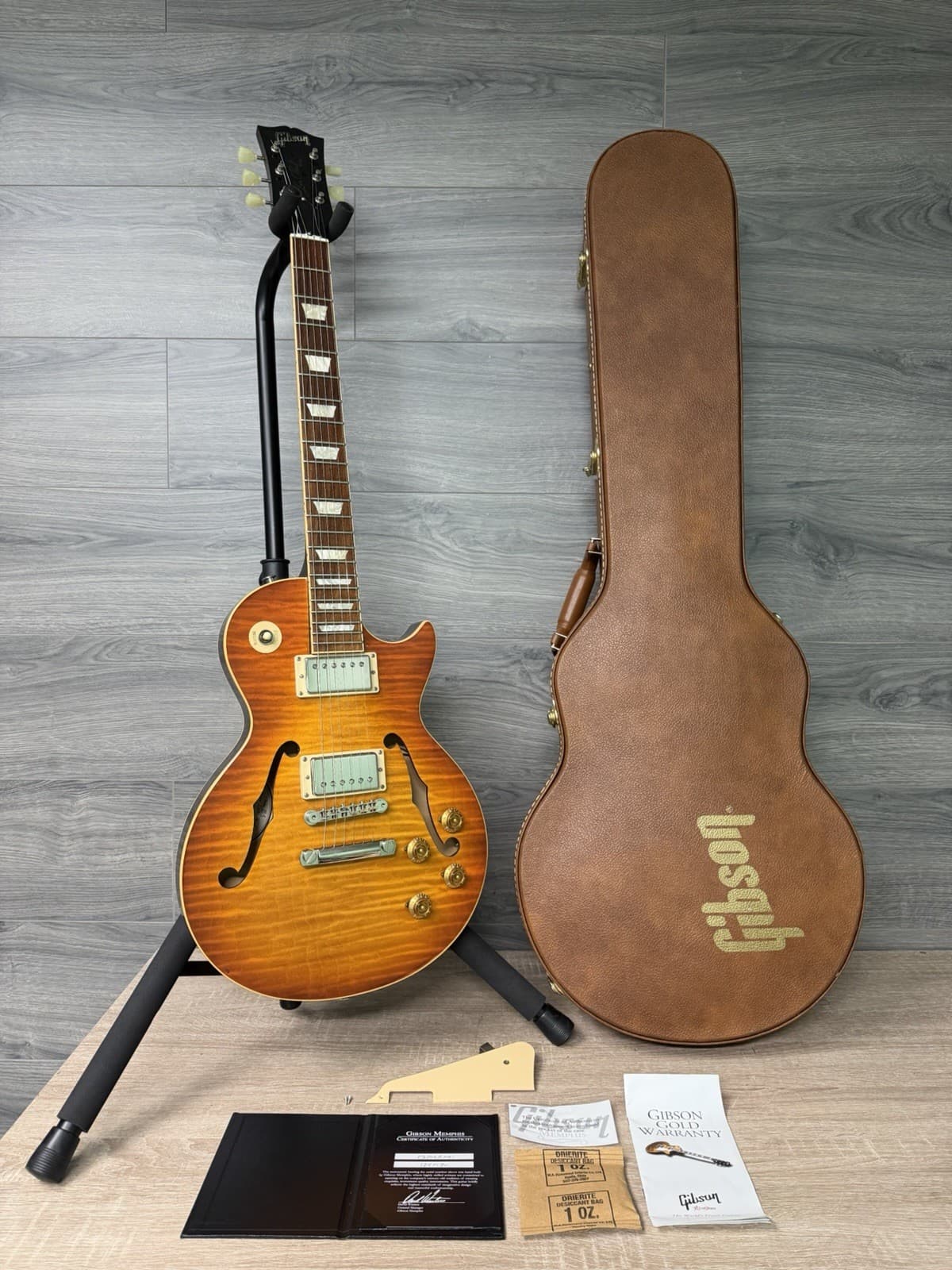 Gibson Memphis ES-Les Paul 2014 Semi-Hollow Electric Guitar Sunburst #3071