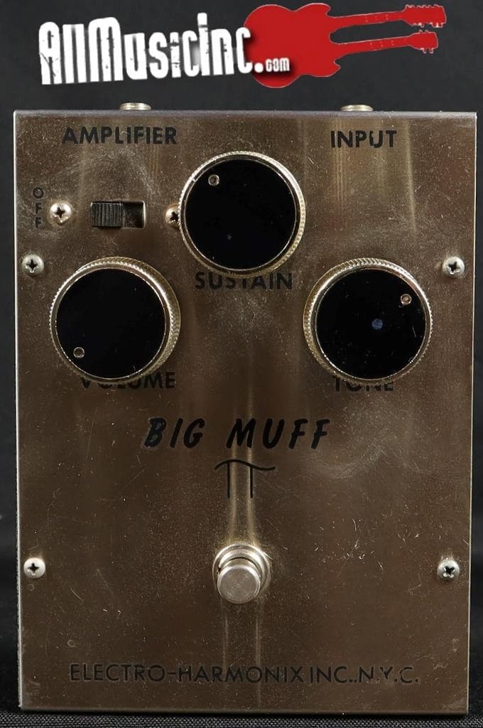 Electro-Harmonix EHX Big Muff Pi Triangle v1 Guitar Fuzz Effect Pedal FS36999