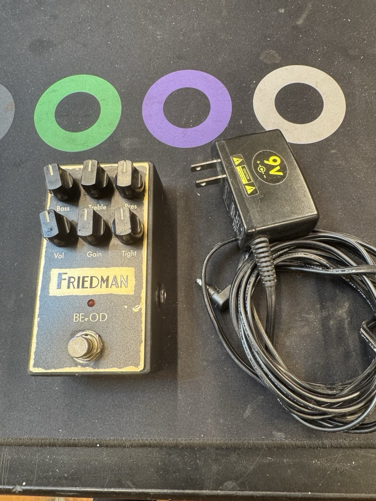 Friedman BE-OD Overdrive Guitar Effects Pedal With 1Spot Adapter