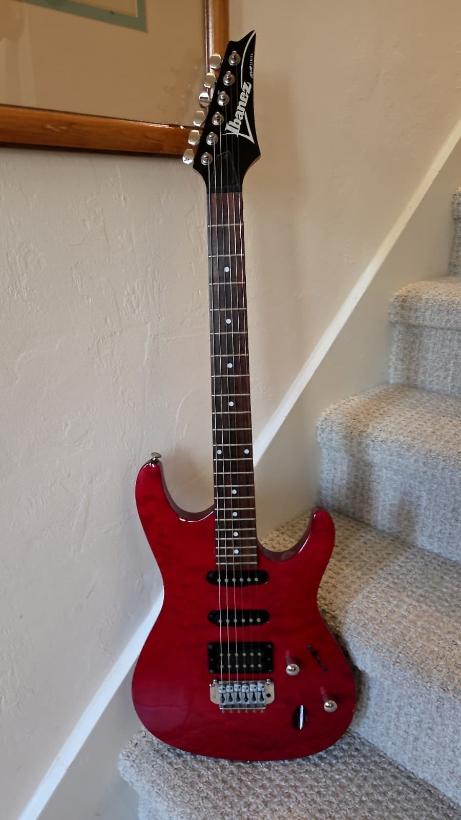 Ibanez SA160QM-TR , 2001 - Transparent Red