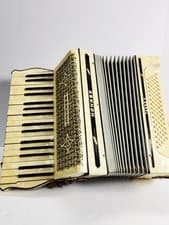Vintage Hohner Tango II Accordion With Case