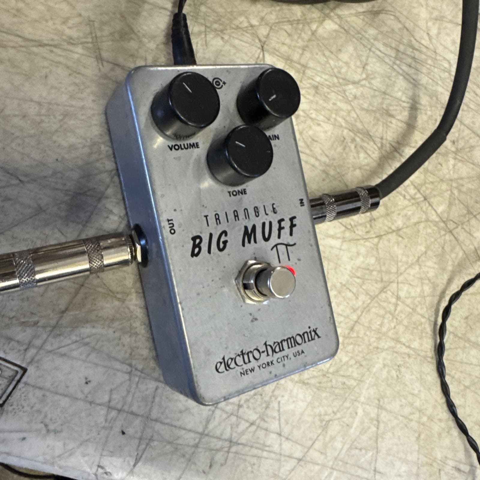 Used Electro-Harmonix EHX Triangle Big Muff Pi Fuzz Sustainer Guitar Pedal