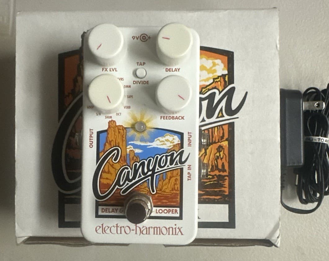 Electro-Harmonix Canyon Digital Delay & Looper Effects Pedal for Electric Guitar