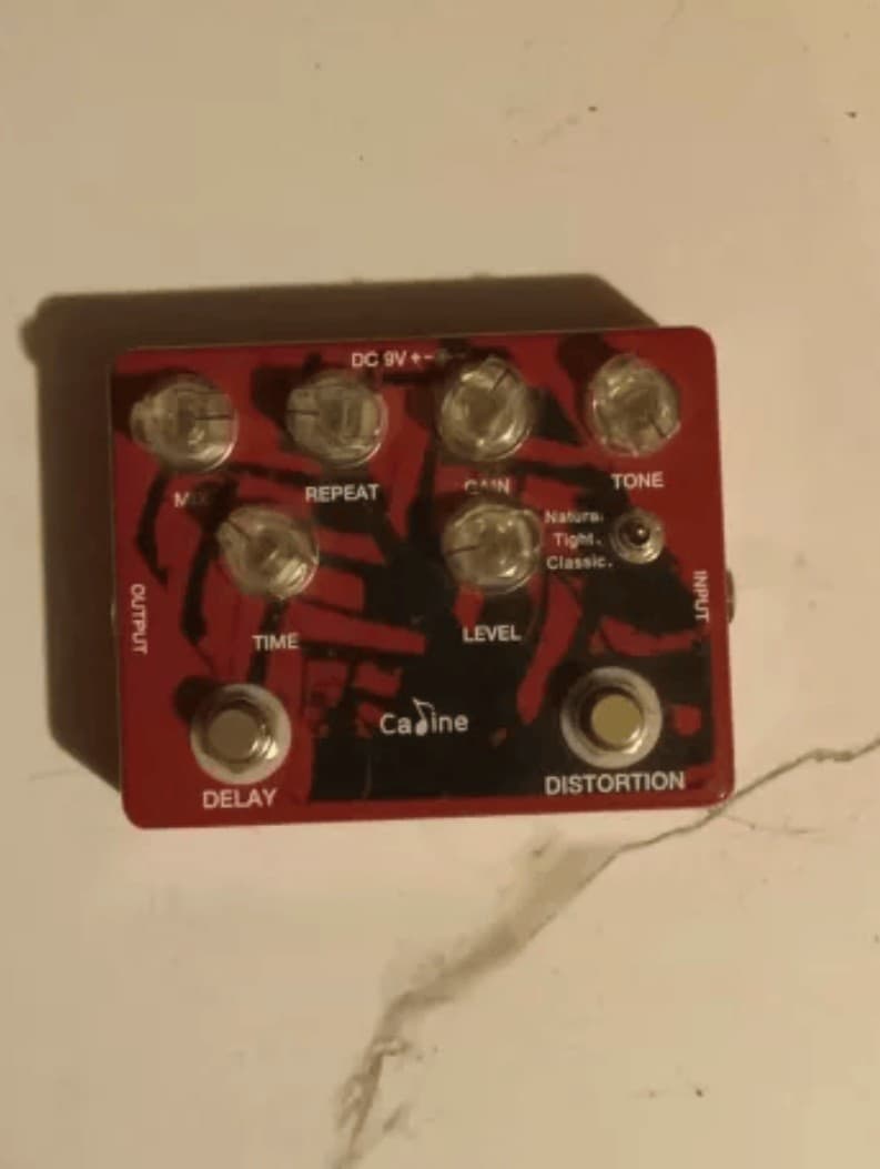 Caline CP-68 Delay+Distortion Multi Effects Pedal Guitar Bass Effects Unit