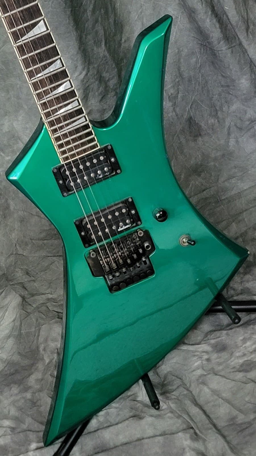 KILLER RARE 1995 Jackson Kelly XLR (Reverse) Professional Guitar, RARE GREEN!