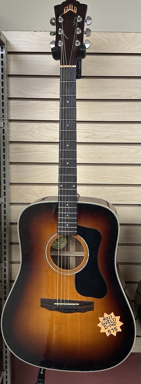 Guild D-140 Dreadnought Acoustic Guitar-Sunburst