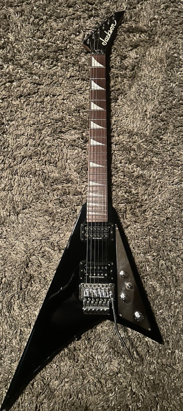 Jackson Rhoads Professional 1997 Black 6-String RH Solid Mahogany Body