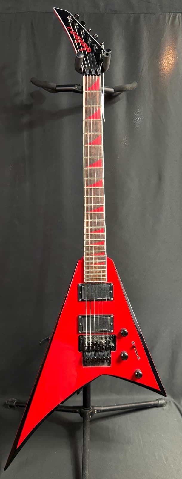 Jackson RRX24 Rhoads Electric Guitar Gloss Red w/ Black Bevels w/ Hardshell Case